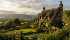 Rock House Cottage overlooking the Teign Valley on the edge of Dartmoor National Park in Devon.
